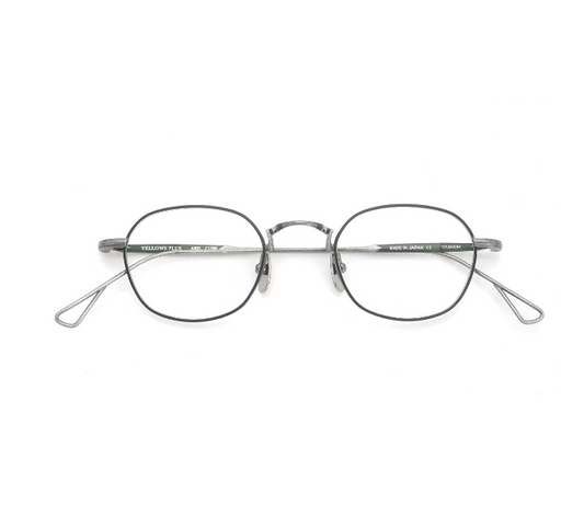 YELLOWS PLUS ARIEL EYEGLASS FRAME Real Damage Silver/Black