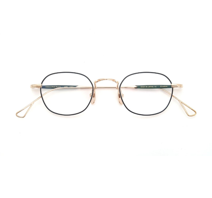 YELLOWS PLUS ARIEL EYEGLASS FRAME Deep Gold/Navy