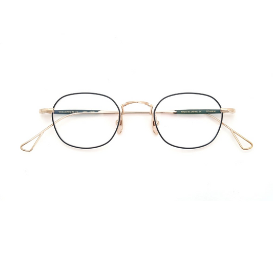 YELLOWS PLUS ARIEL EYEGLASS FRAME Deep Gold/Navy
