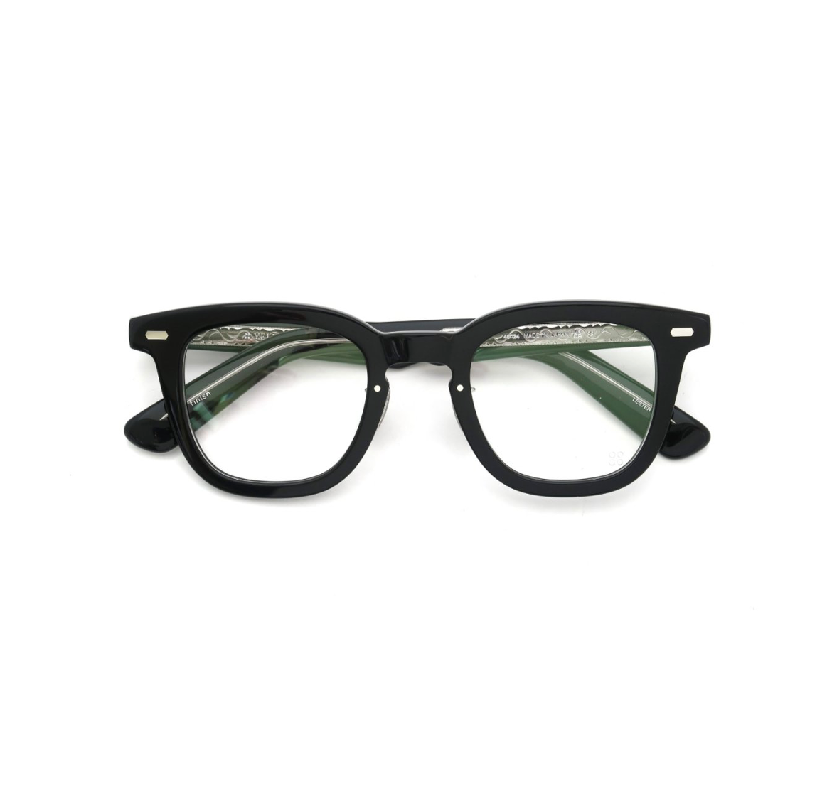 YELLOWS PLUS LESTER EYEGLASS FRAME Black/Silver