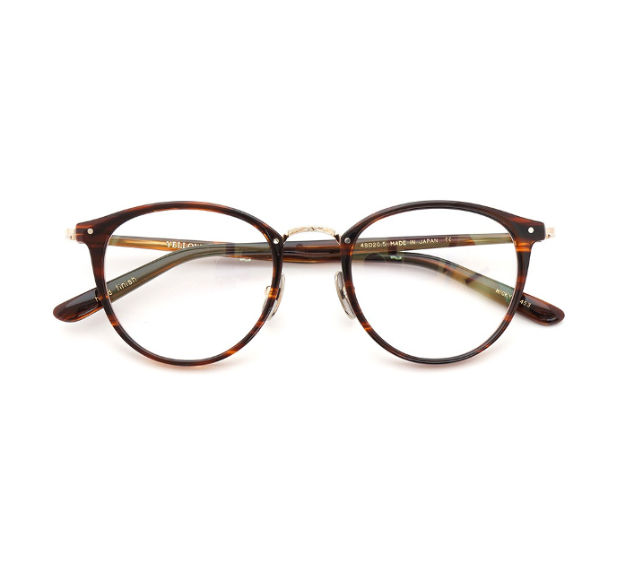 YELLOWS PLUS NICKY EYEGLASS FRAME Demi Brown / Gold