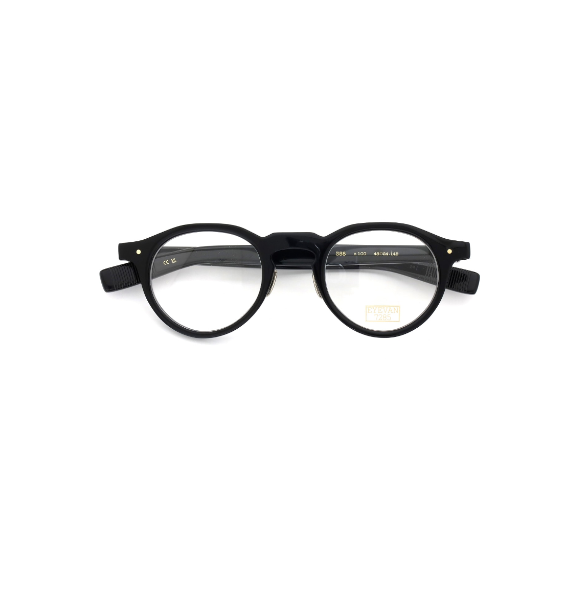 EYEVAN7285 EYEGLASS FRAME 358 C.100 BLACK