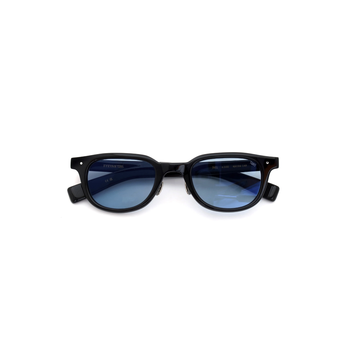 EYEVAN7285 SUNGLASSES 361 C.100 BLACK GM LT.BLU50