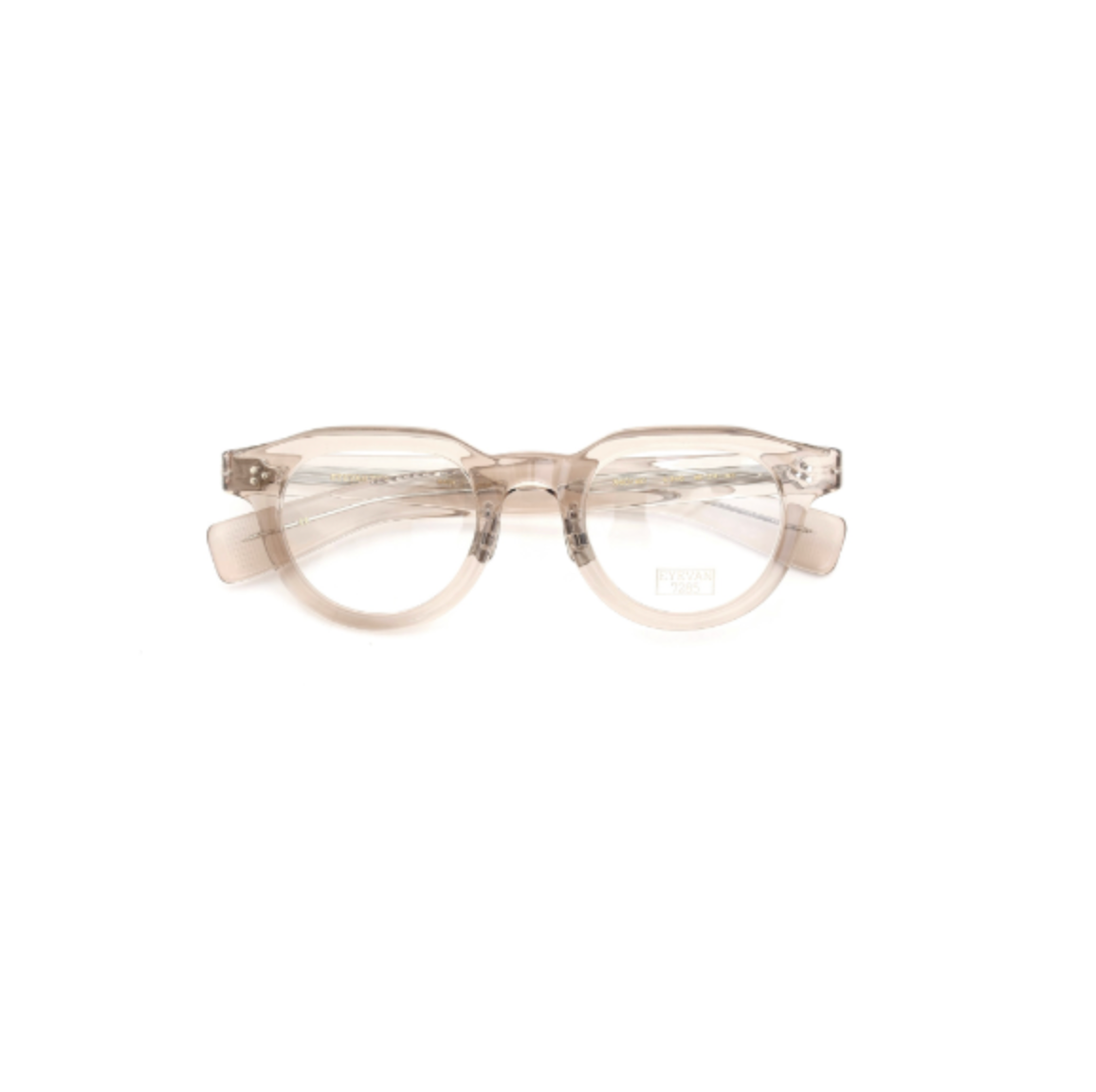 EYEVAN7285 EYEGLASS FRAME 340 C.340 CLEAR LIGHT BROWN