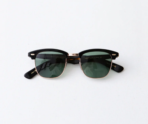 YELLOWS PLUS RAYMOND SUNGLASS Black Havana Deep Gold