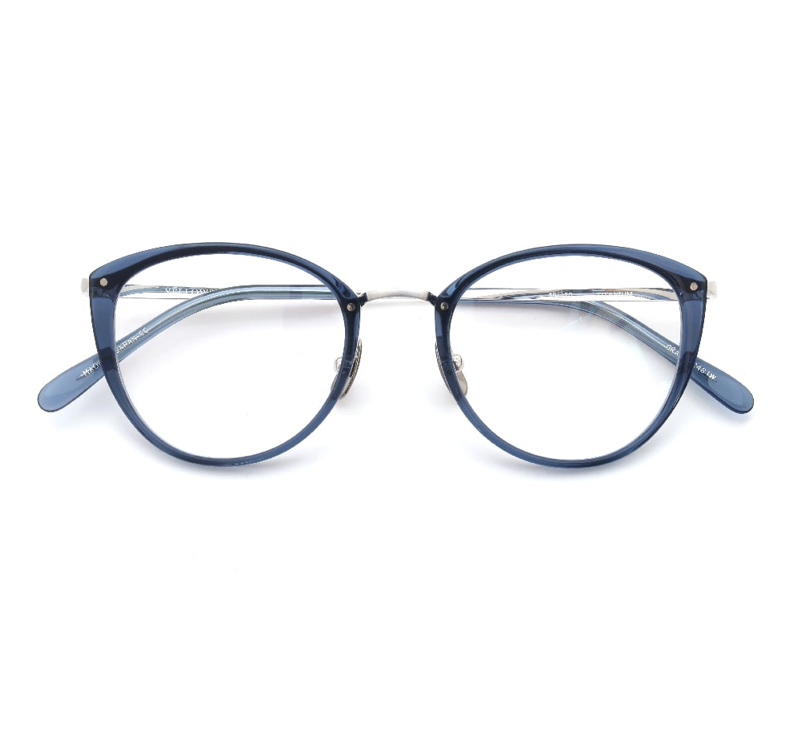 YELLOWS PLUS GRACE EYEGLASS FRAME Cobalt Blue/Silver