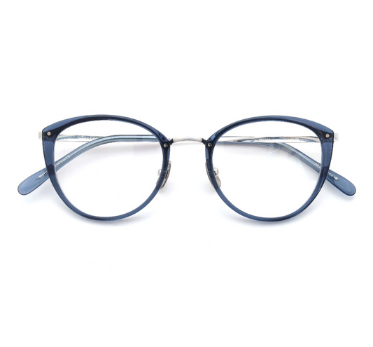 YELLOWS PLUS GRACE EYEGLASS FRAME Cobalt Blue/Silver
