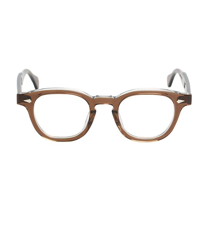 JULIUS TART OPTICAL AR Eyeglass Frame Brown Crystal II