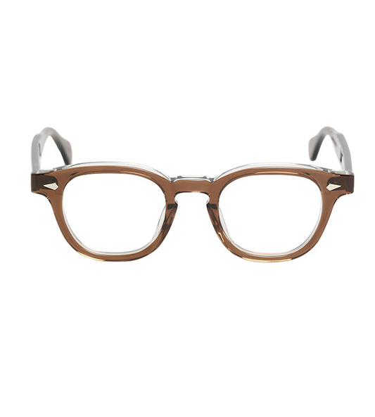 JULIUS TART OPTICAL AR Eyeglass Frame Brown Crystal II