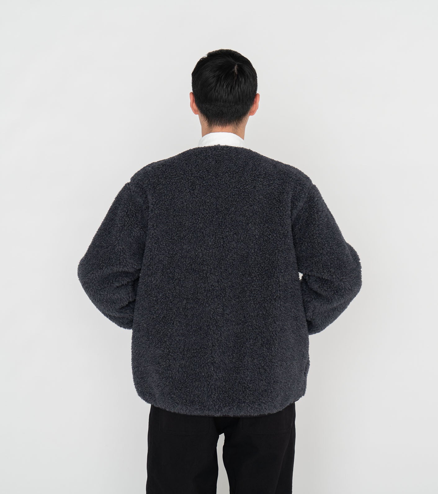 THE NORTH FACE PURPLE LABEL Wool Boa WINDSTOPPER Field Cardigan