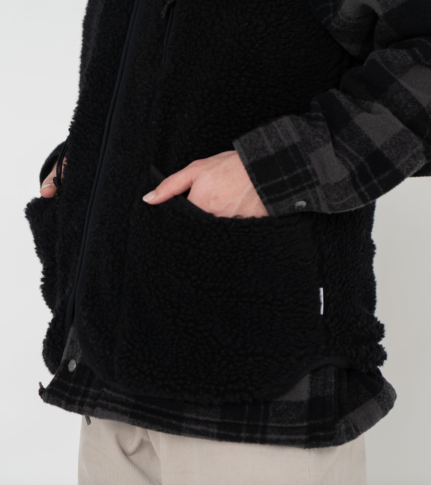 THE NORTH FACE PURPLE LABEL Wool Boa WINDSTOPPER Field Vest