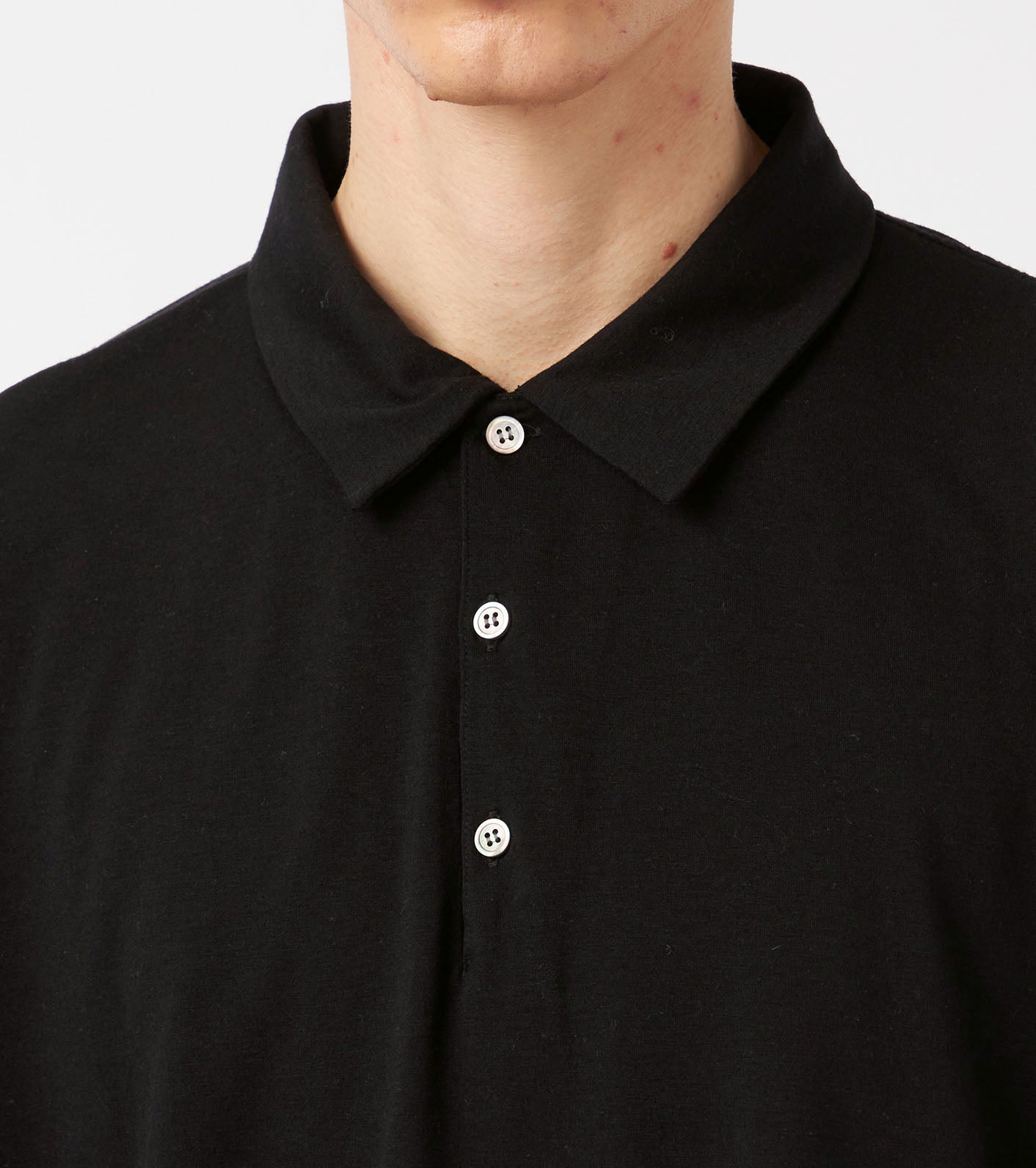 nanamica Wool Jersey L/S Polo