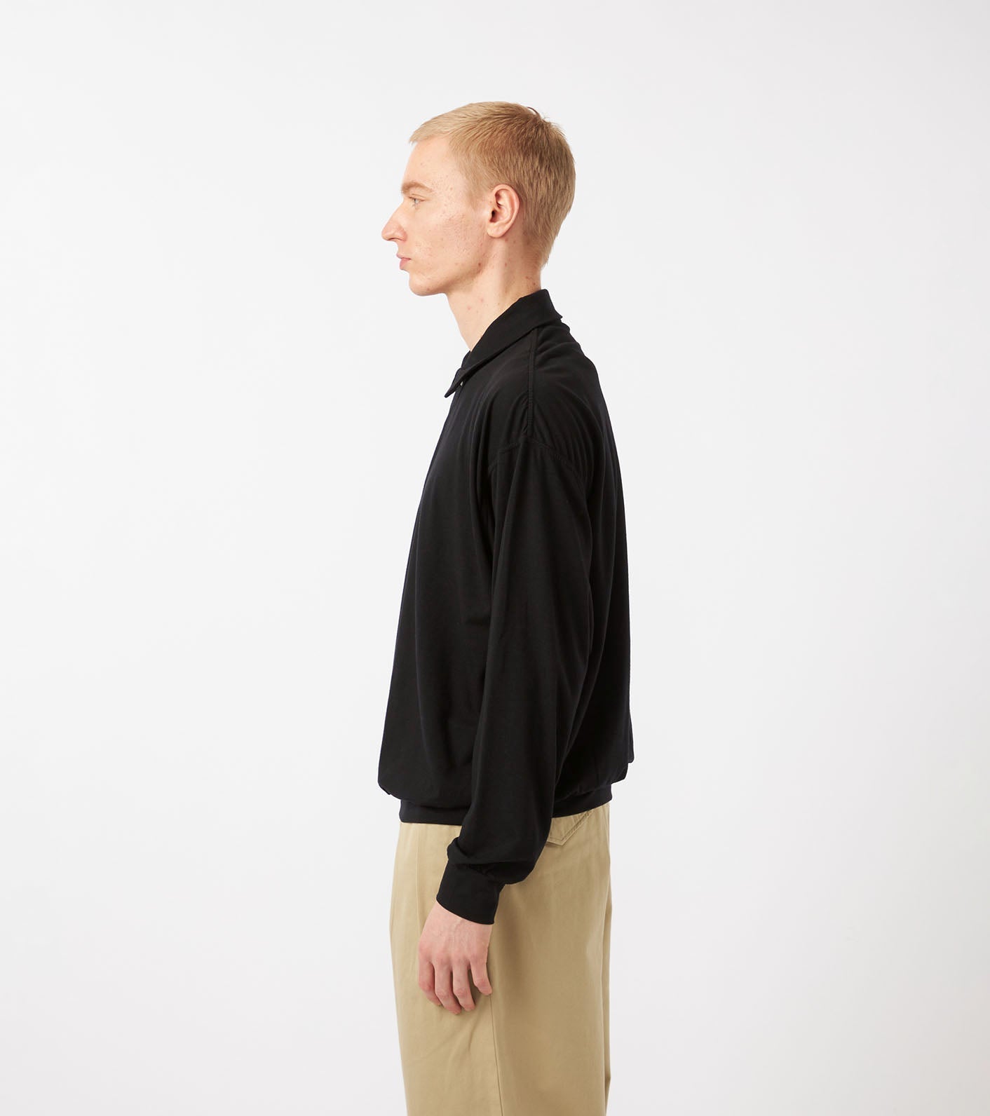 nanamica Wool Jersey L/S Polo