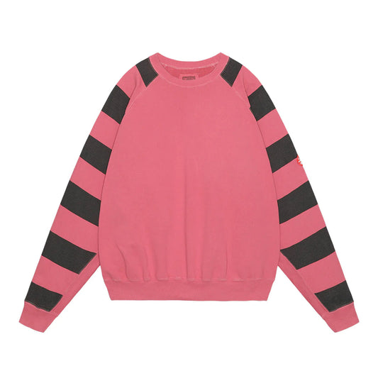 Cav Empt C.E OVERDYE STRIPE SLEEVE BIG CREW NECK
