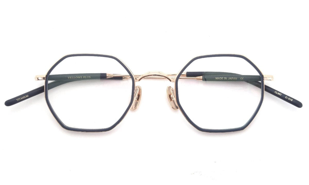 YELLOWS PLUS CLINT EYEWEAR Matt Navy/Rose Gold