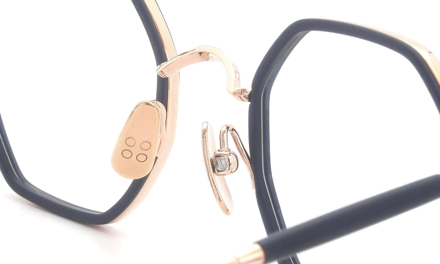 YELLOWS PLUS CLINT EYEWEAR Matt Navy/Rose Gold