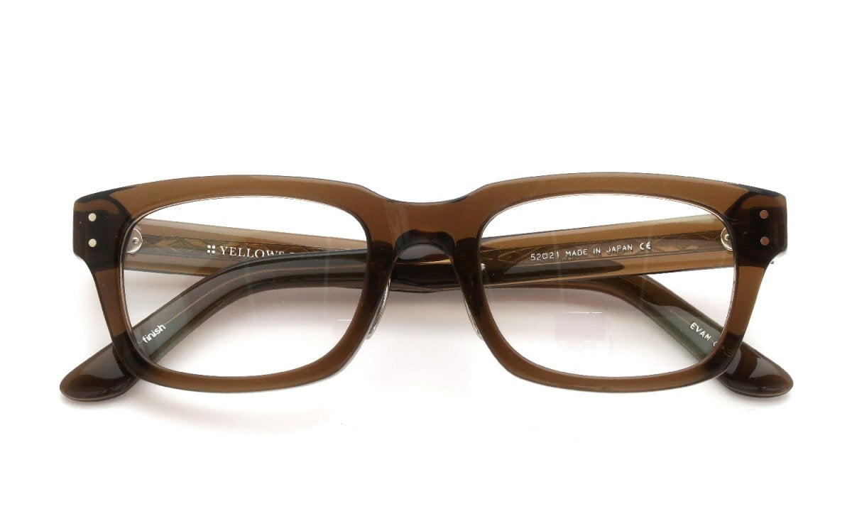YELLOWS PLUS EVAN EYEGLASS FRAME Crystal Brown