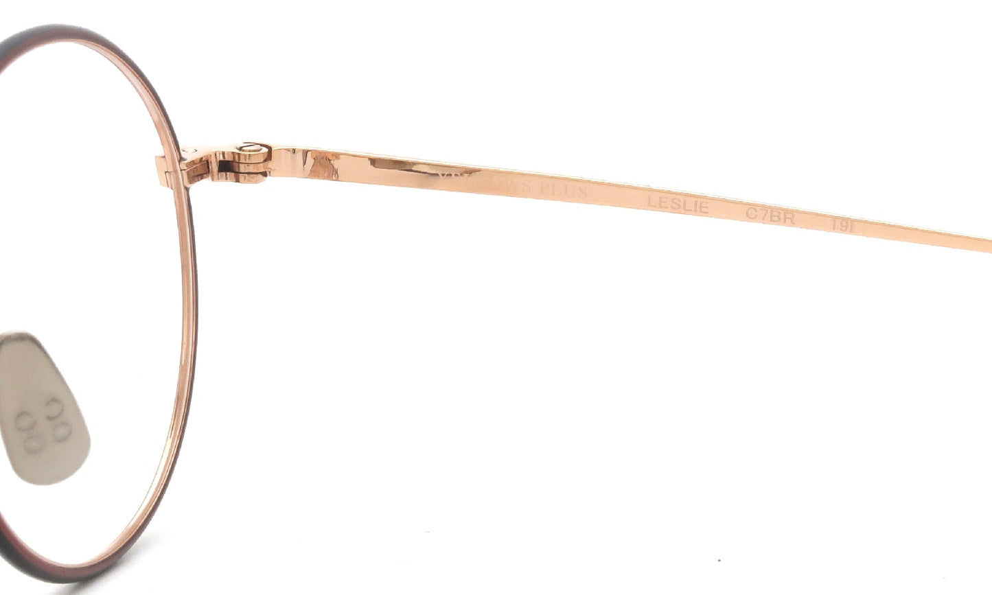 YELLOWS PLUS LESLIE EYEWEAR Rose Gold/Brown