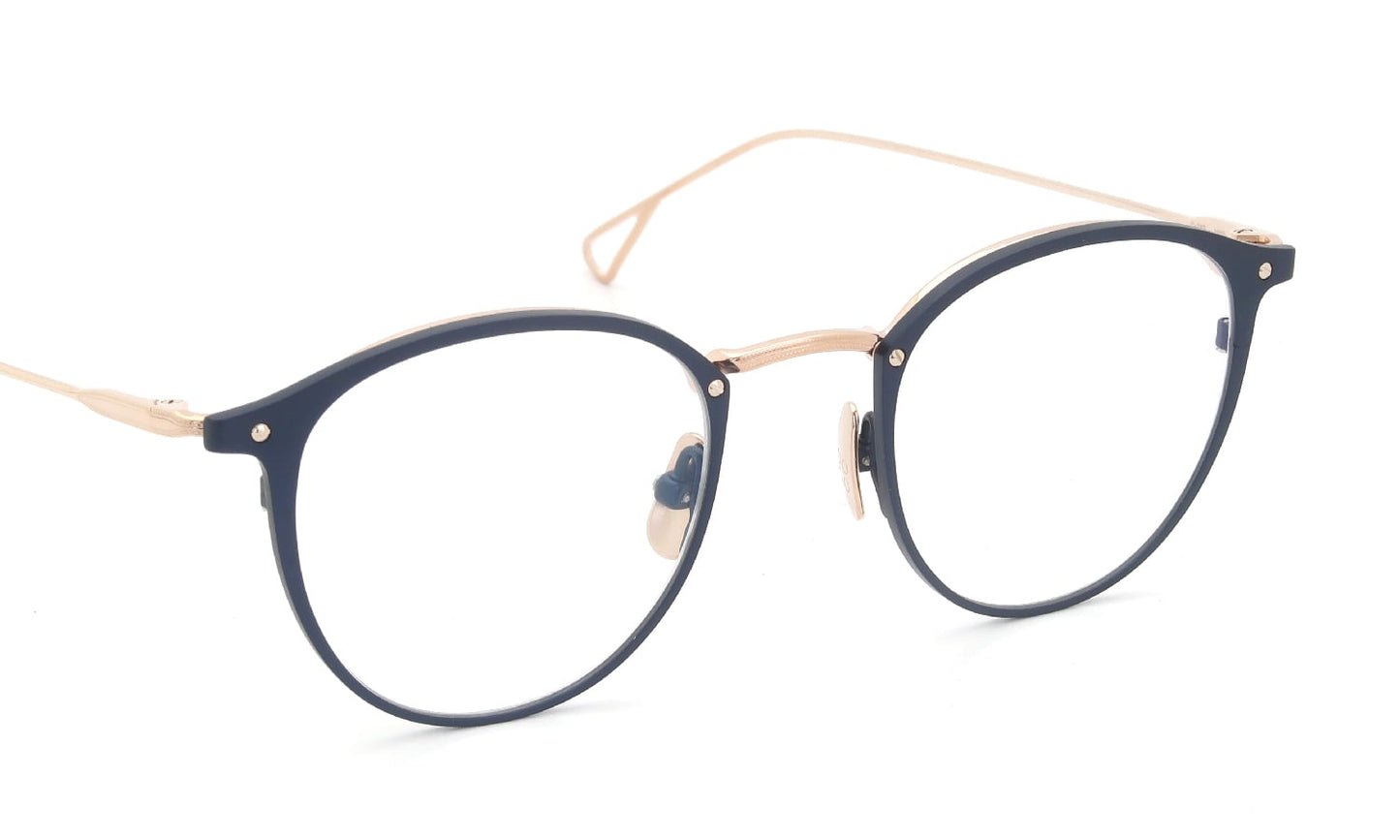YELLOWS PLUS NIGEL EYEWEAR Matt Navy/Rose Gold