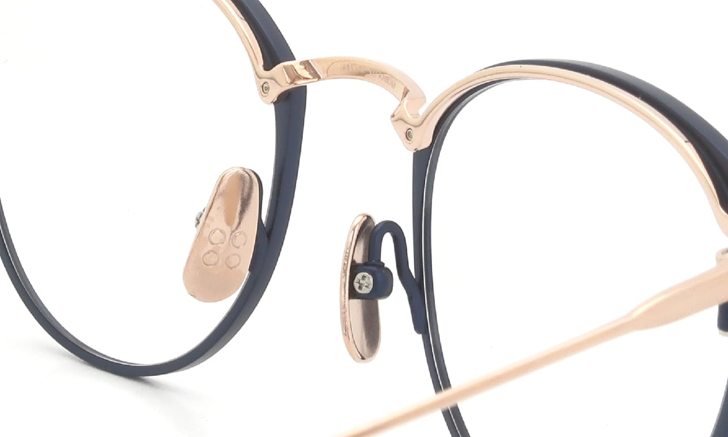 YELLOWS PLUS NIGEL EYEWEAR Matt Navy/Rose Gold