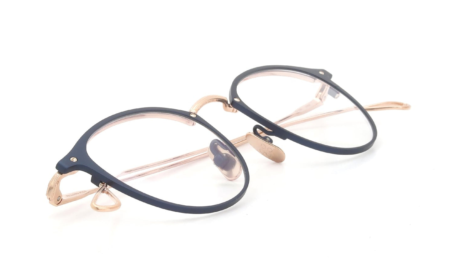 YELLOWS PLUS NIGEL EYEWEAR Matt Navy/Rose Gold