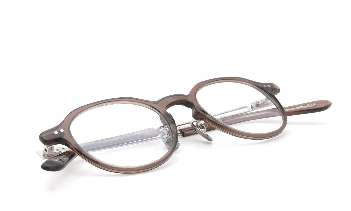 YELLOWS PLUS OLGA EYEWEAR Crystal Brown/Silver