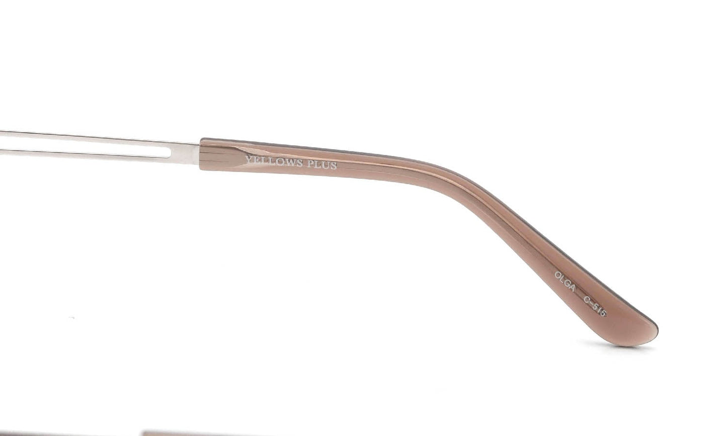 YELLOWS PLUS OLGA EYEWEAR Crystal Brown/Silver