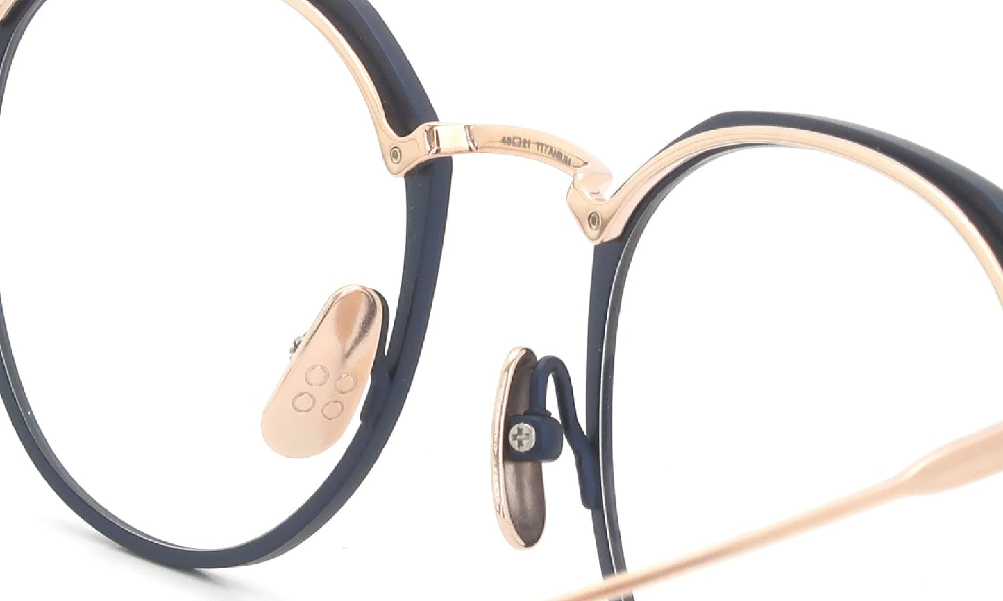 YELLOWS PLUS ROLAND EYEWEAR Matt Navy/Rose Gold