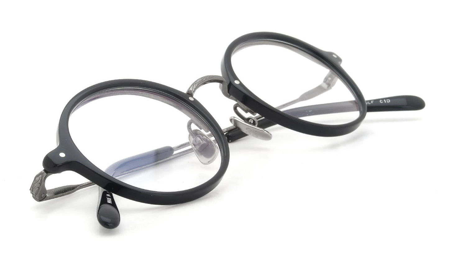 YELLOWS PLUS ROLF EYEWEAR Black/Damage Silver
