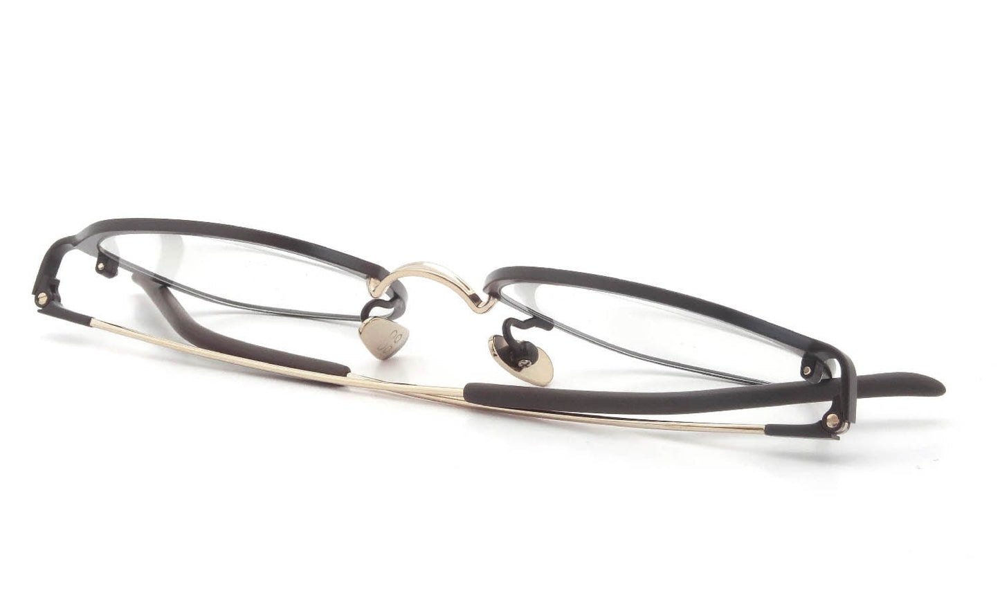 YELLOWS PLUS TIFF EYEGLASS FRAME Matt brown/Gold