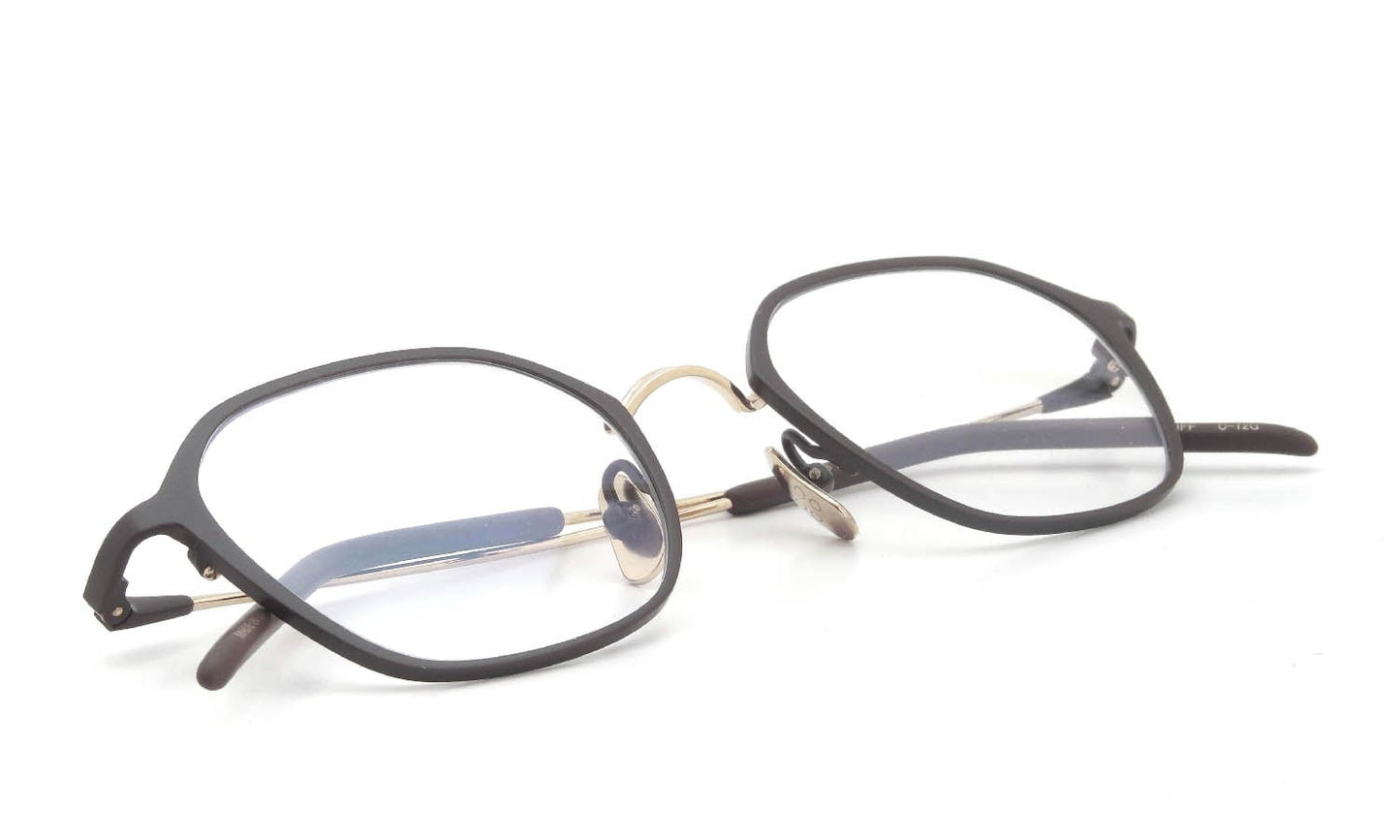 YELLOWS PLUS TIFF EYEGLASS FRAME Matt brown/Gold