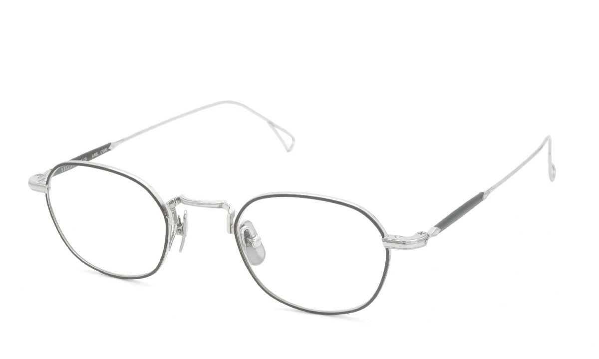 YELLOWS PLUS ARIEL EYEGLASS FRAME Silver/Moss Green