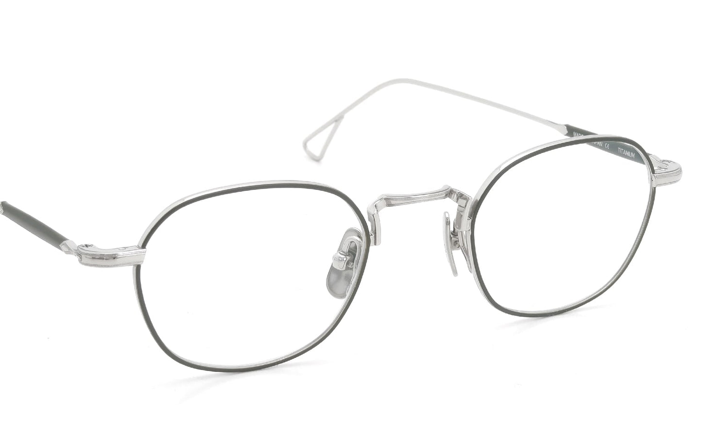 YELLOWS PLUS ARIEL EYEGLASS FRAME Silver/Moss Green