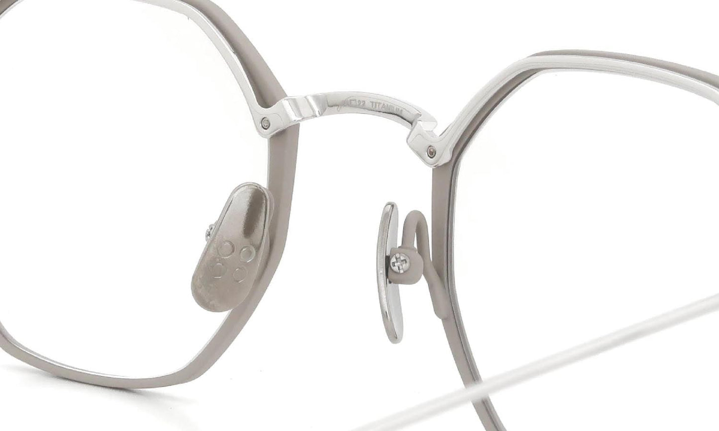 YELLOWS PLUS DICK EYEWEAR Matt Beige/Silver