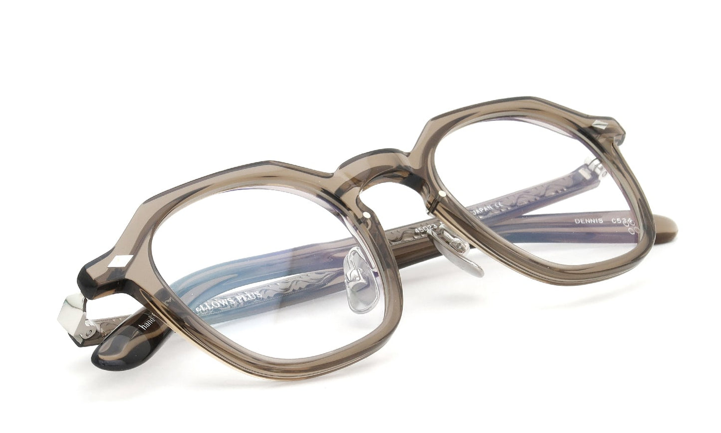 YELLOWS PLUS DENNIS EYEWEAR Burnt Umber/Silver