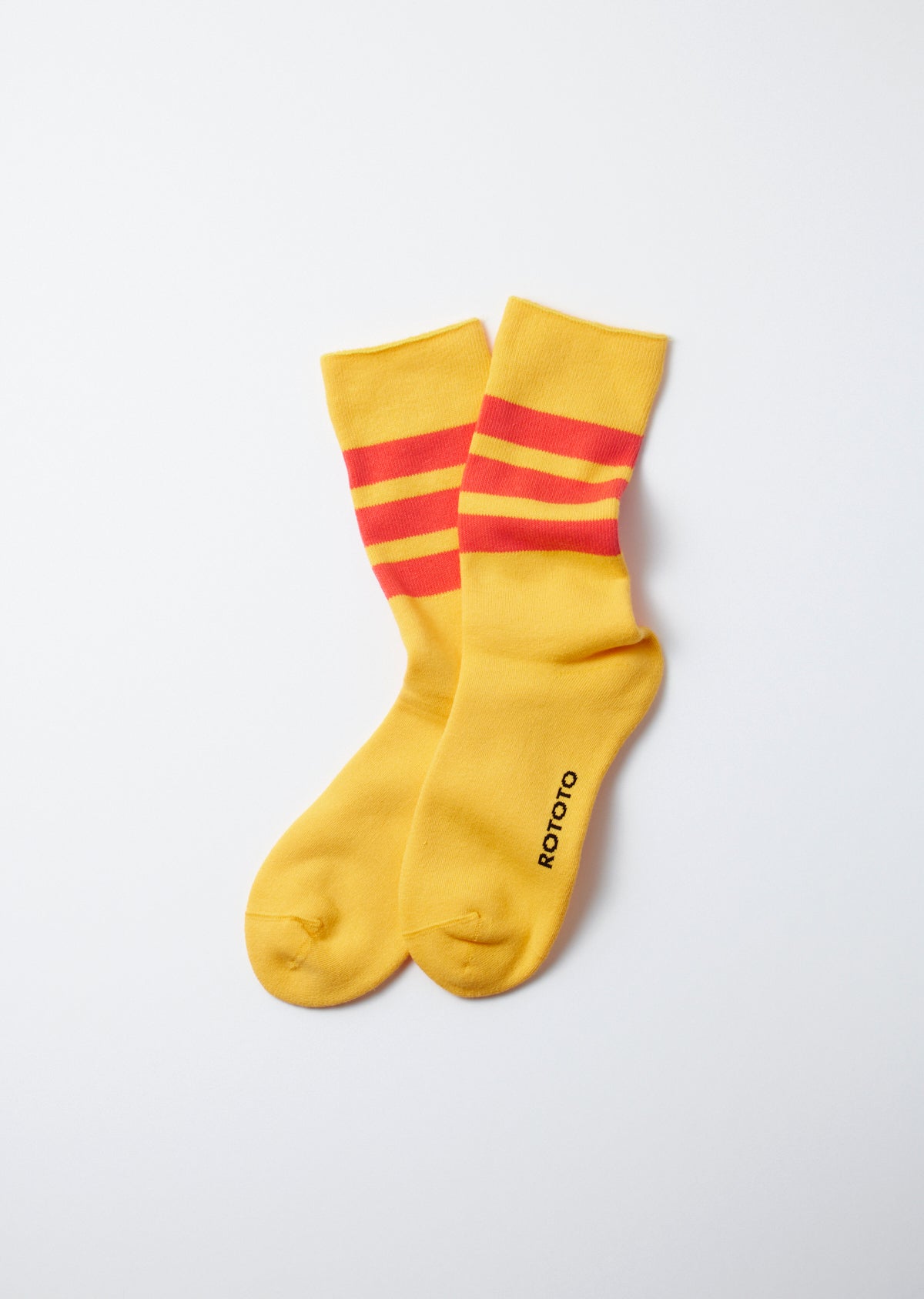 RoToTo FINE PILE STRIPED CREW SOCKS