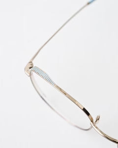 YELLOWS PLUS ZARA EYEGLASS FRAME Gold/Isle Tone Blue