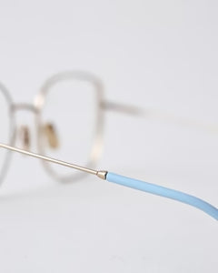 YELLOWS PLUS ZARA EYEGLASS FRAME Gold/Isle Tone Blue