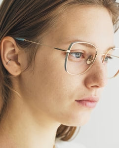 YELLOWS PLUS ZARA EYEGLASS FRAME Gold/Isle Tone Blue