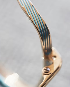 YELLOWS PLUS ZARA EYEGLASS FRAME Gold/Isle Tone Blue