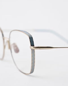 YELLOWS PLUS ZARA EYEGLASS FRAME Gold/Isle Tone Blue
