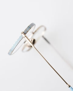 YELLOWS PLUS ZARA EYEGLASS FRAME Gold/Isle Tone Blue