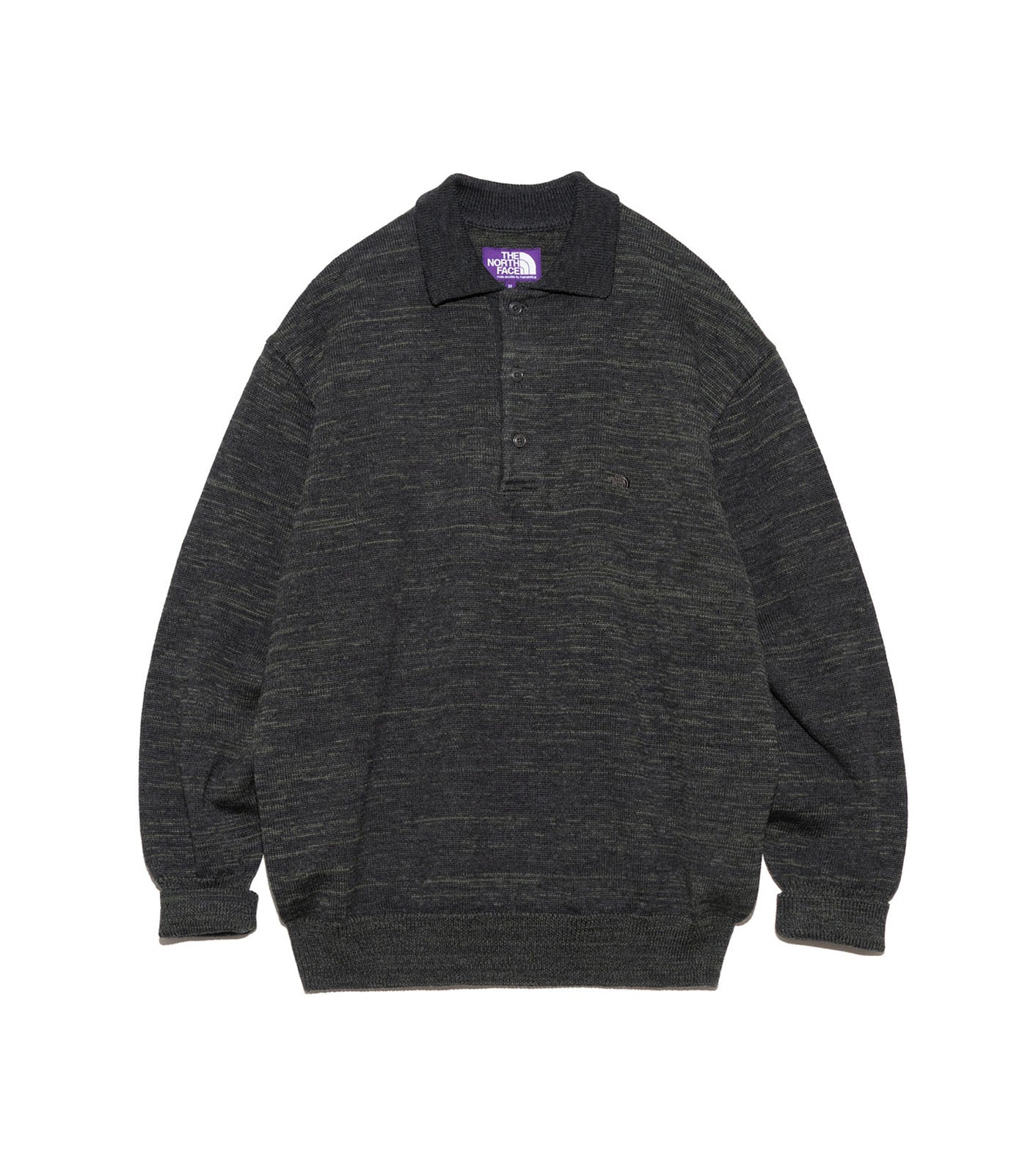 THE NORTH FACE PURPLE LABEL Merino Field Striped Polo Sweater
