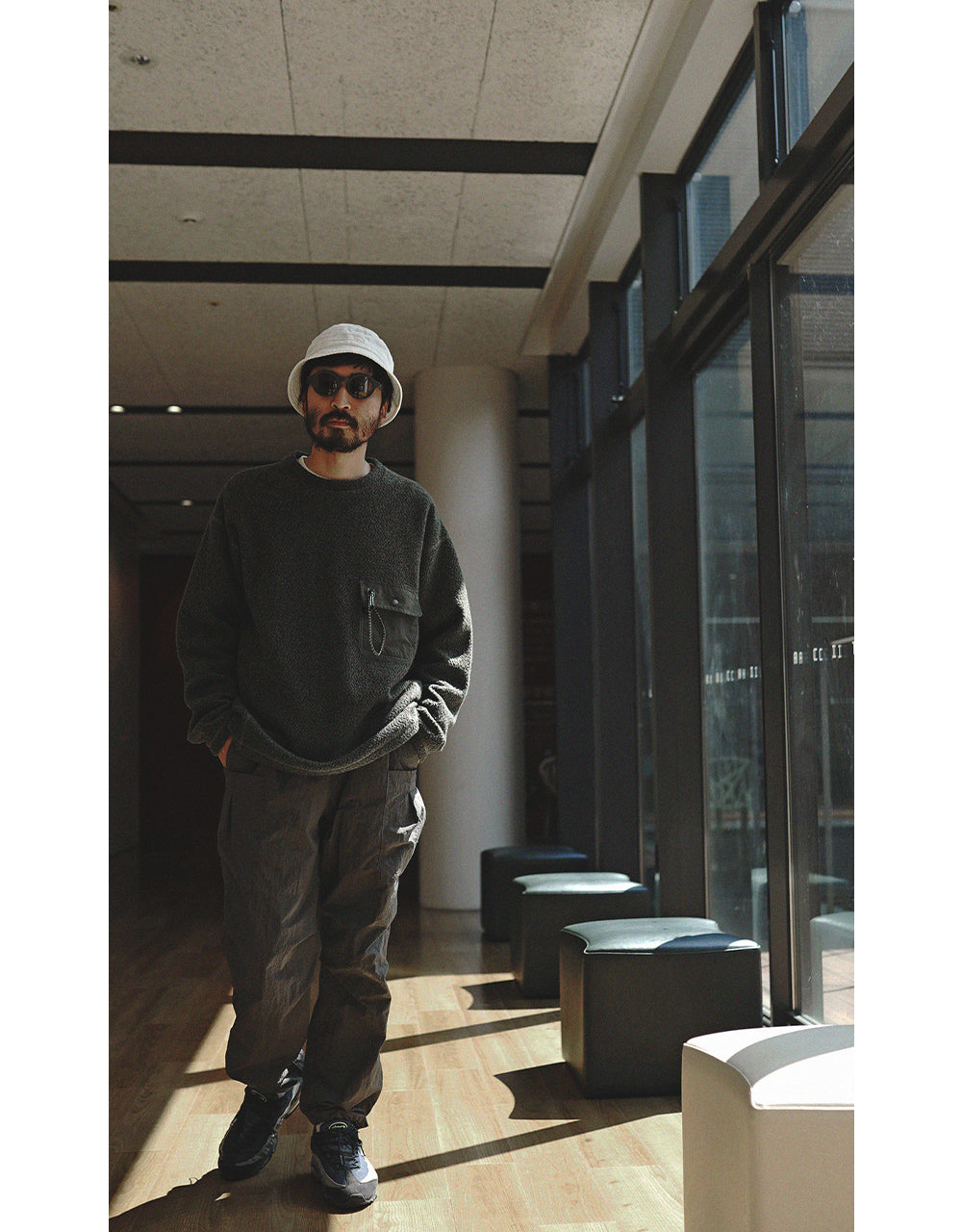 and wander re wool JQ crew neck