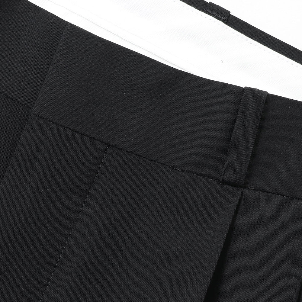 A.PRESSE Wool Rayon Wide Trousers