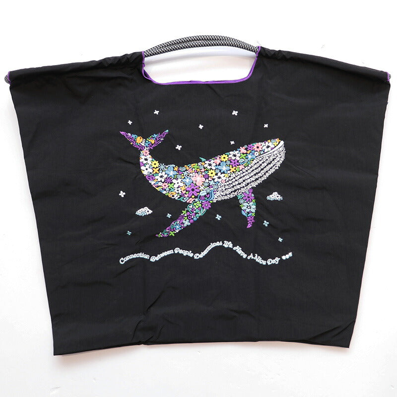 Ball & Chain Tote Bag FLOWER WHALE (L)
