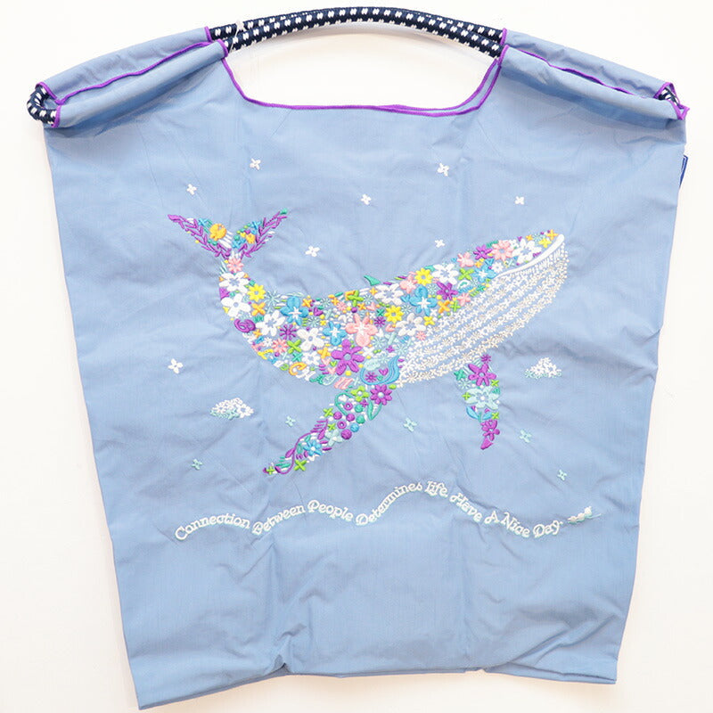 Ball & Chain Tote Bag FLOWER WHALE (M)