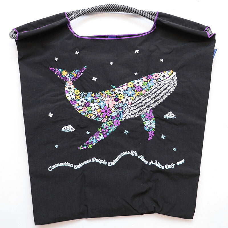 Ball & Chain Tote Bag FLOWER WHALE (M)