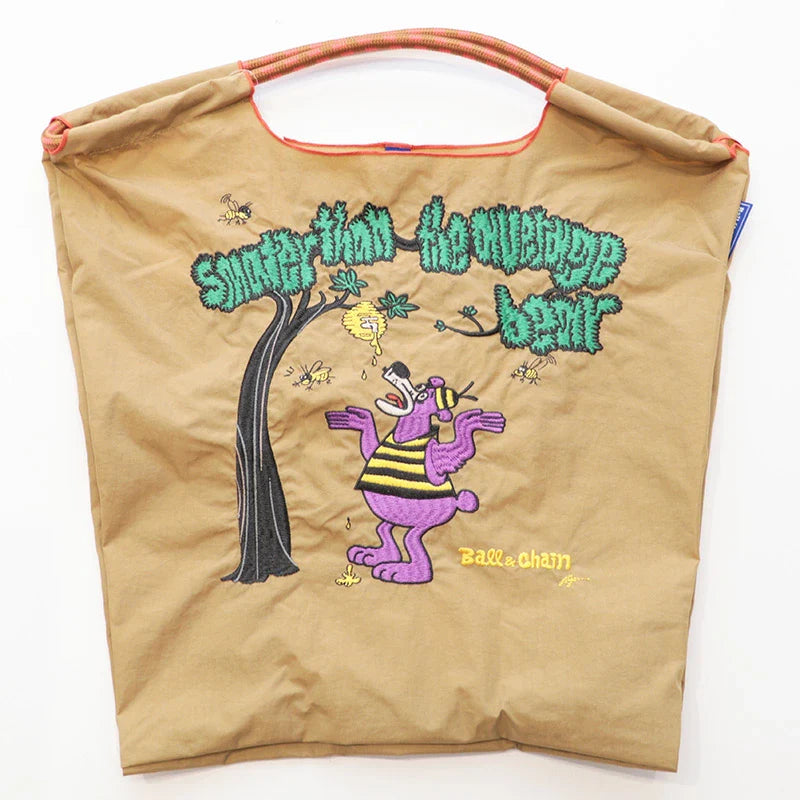 Ball & Chain Tote Bag A.HONEY BEAR (M)