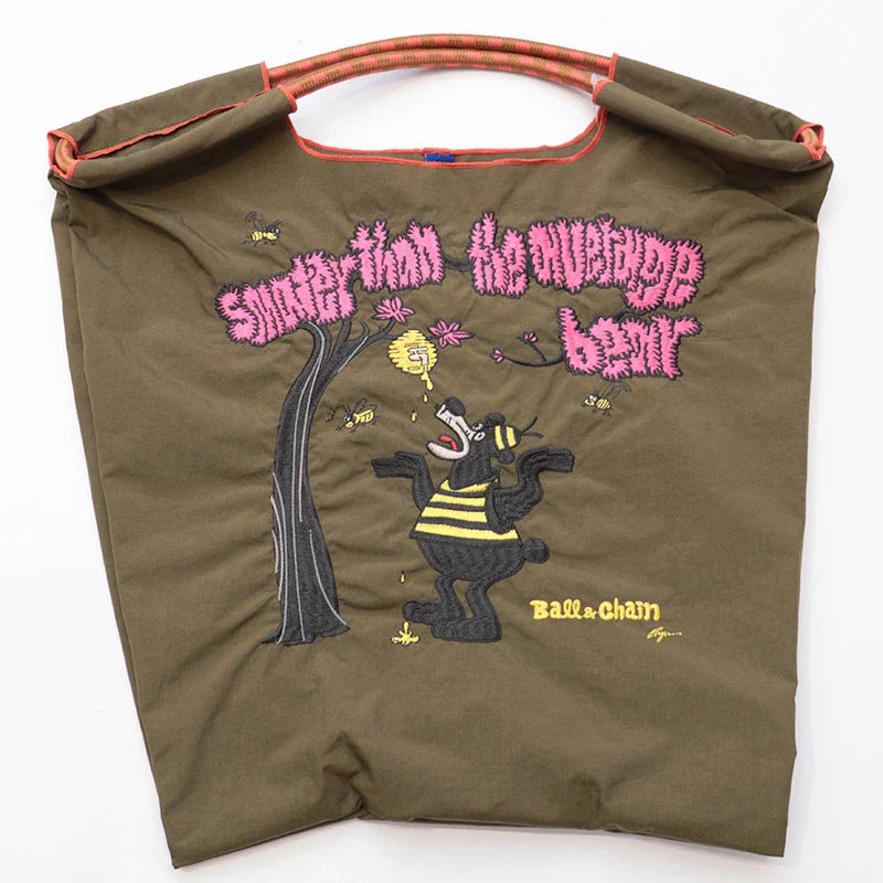 Ball & Chain Tote Bag A.HONEY BEAR (M)